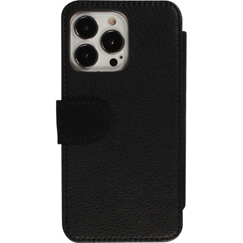 Coque iPhone 13 Pro Max - Wallet noir Turtle Underwater