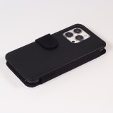 Coque iPhone 13 Pro Max - Wallet noir Sea Foam Blue