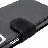 Coque iPhone 13 Pro Max - Wallet noir Grey magic hands