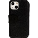 Coque iPhone 13 mini - Wallet noir Marilyn Bubble