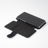 Coque iPhone 13 mini - Wallet noir Marilyn Bubble