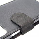 Coque iPhone 13 mini - Wallet noir Marilyn Bubble
