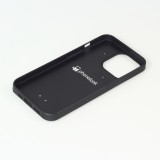 Coque iPhone 13 Pro - Silicone rigide noir Turtles lines on black