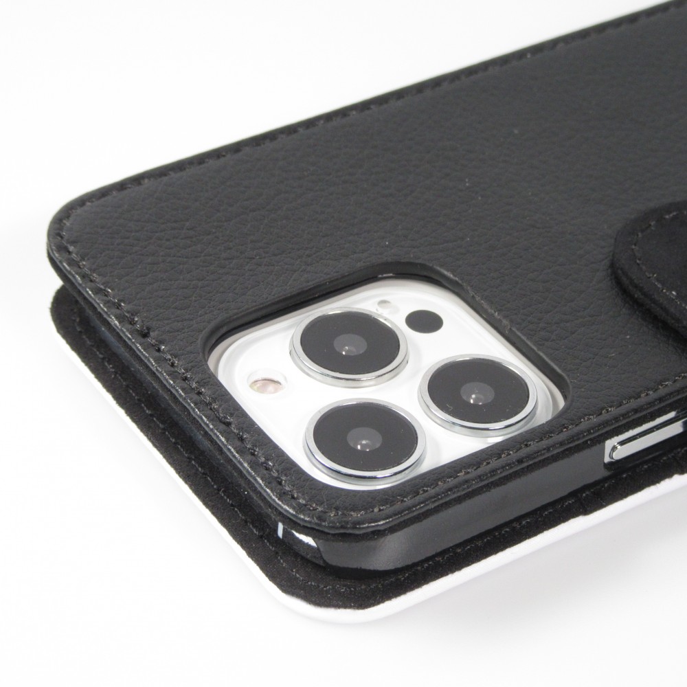 Coque iPhone 13 Pro - Wallet noir Hello September 11 19