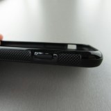 Hülle iPhone 6/6s - Silikon schwarz Papillon - Bleu
