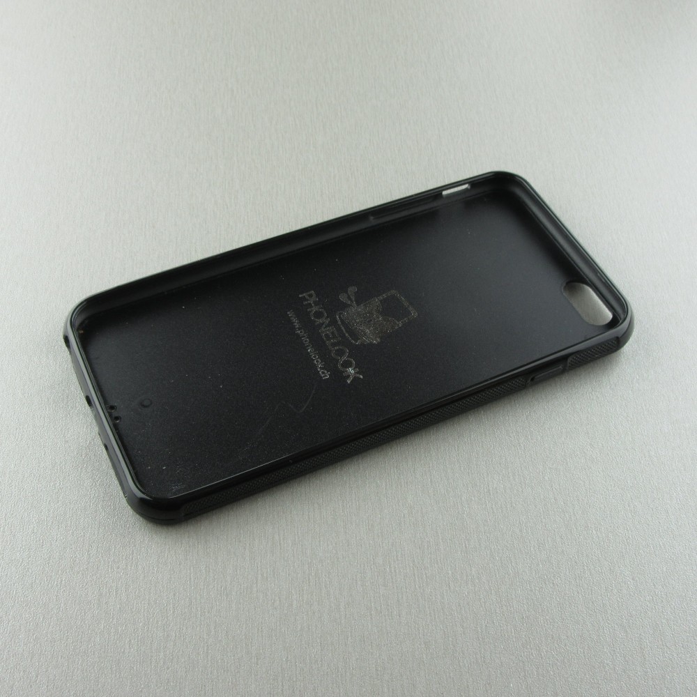 Coque iPhone 6 Plus / 6s Plus - Silicone rigide noir Tiger Blue Red