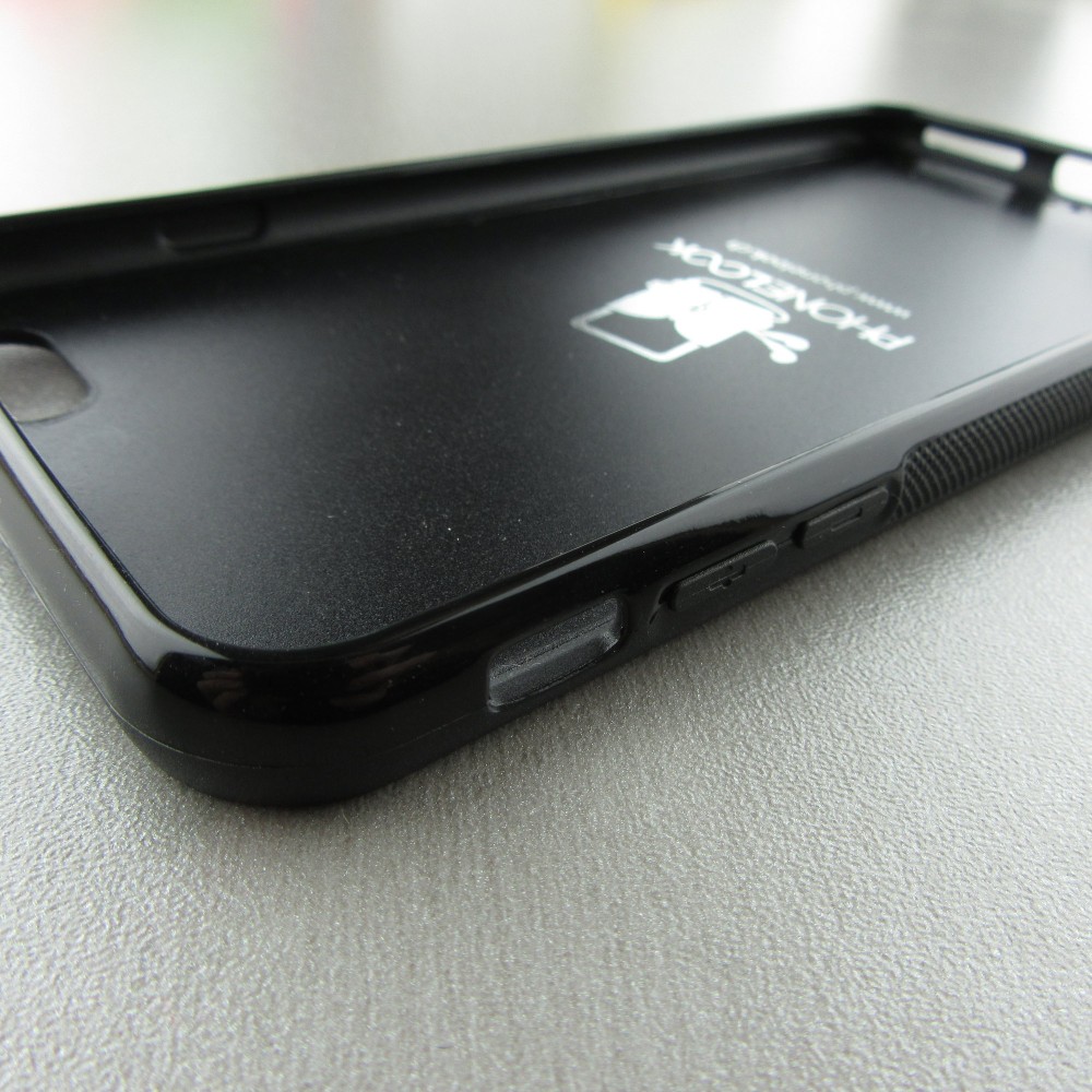 Coque iPhone 6 Plus / 6s Plus - Silicone rigide noir Tiger Blue Red