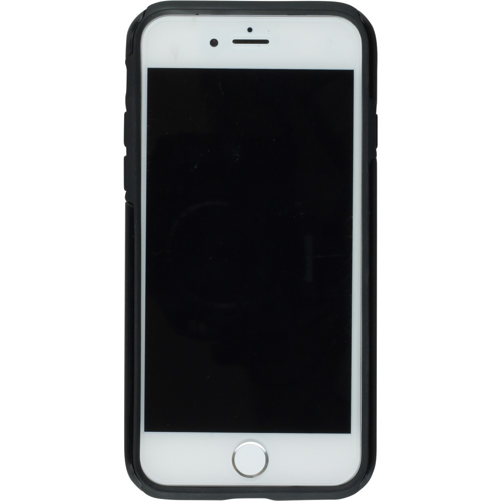 Hülle iPhone 7 / 8 / SE (2020, 2022) - Hybrid Armor schwarz Purple Sky Wolf
