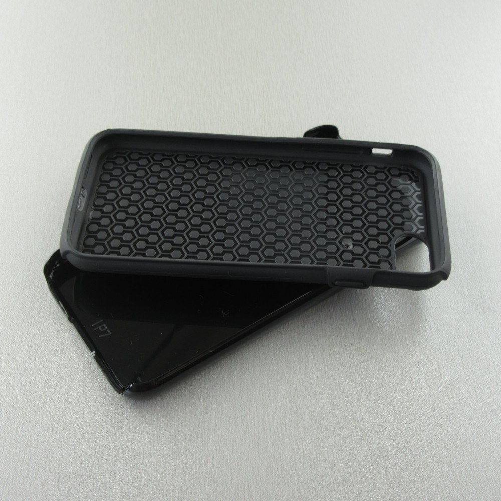 Hülle iPhone 7 / 8 / SE (2020, 2022) - Hybrid Armor schwarz Purple Sky Wolf
