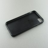 Coque iPhone 7 / 8 / SE (2020, 2022) - Silicone rigide noir Carbon Basic