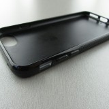 Coque iPhone 7 / 8 / SE (2020, 2022) - Silicone rigide noir Carbon Basic