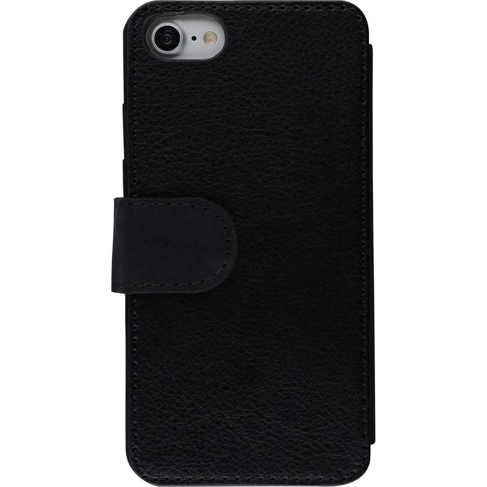 Coque iPhone 7 / 8 / SE (2020, 2022) - Wallet noir Cat Looking Up Black