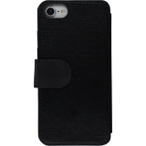 Coque iPhone 7 / 8 / SE (2020, 2022) - Wallet noir Carbon Basic