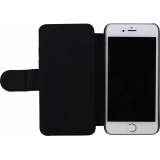 Coque iPhone 7 / 8 / SE (2020, 2022) - Wallet noir Carbon Basic