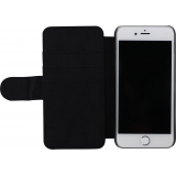 Hülle iPhone 7 / 8 / SE (2020, 2022) - Wallet schwarz Enjoy the little things
