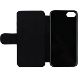 Coque iPhone 7 / 8 / SE (2020, 2022) - Wallet noir Enjoy the little things