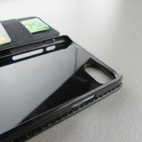 Hülle iPhone 7 / 8 / SE (2020, 2022) - Wallet schwarz Enjoy the little things