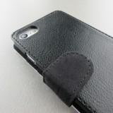 Hülle iPhone 7 / 8 / SE (2020, 2022) - Wallet schwarz Enjoy the little things