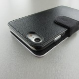 Coque iPhone 7 / 8 / SE (2020, 2022) - Wallet noir Cat Looking Up Black