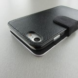 Hülle iPhone 7 / 8 / SE (2020, 2022) - Wallet schwarz Enjoy the little things