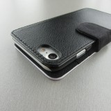 Coque iPhone 7 / 8 / SE (2020, 2022) - Wallet noir Carbon Basic