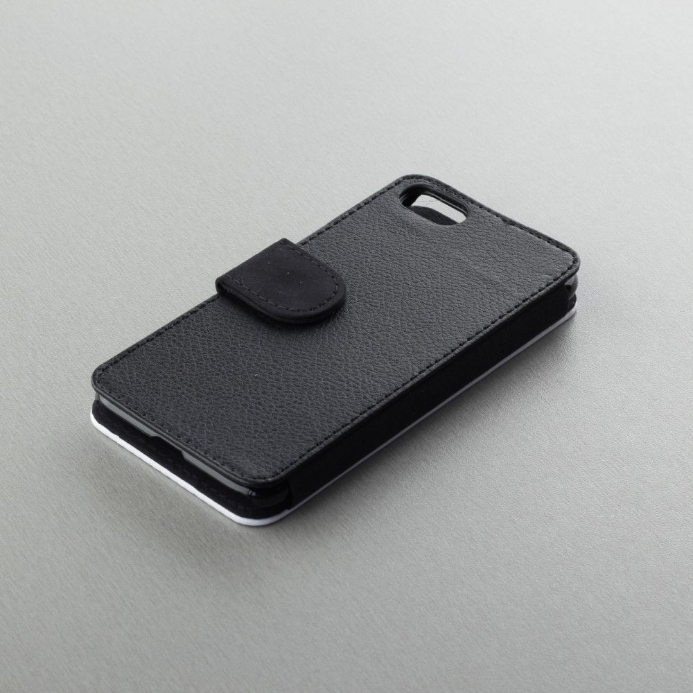 Hülle iPhone 7 / 8 / SE (2020, 2022) - Wallet schwarz Enjoy the little things