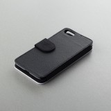 Hülle iPhone 7 / 8 / SE (2020, 2022) - Wallet schwarz Enjoy the little things