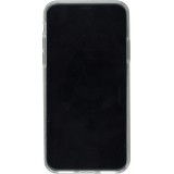 Coque iPhone X / Xs - Gel transparent Turtles lines on black