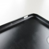 Coque iPhone X / Xs - Silicone rigide noir Turtles lines on black
