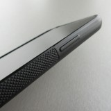 Coque iPhone X / Xs - Silicone rigide noir Marble 04
