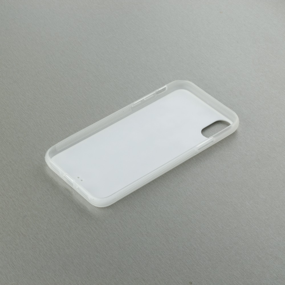 Coque iPhone X / Xs - Silicone rigide transparent Bonne humeur matin