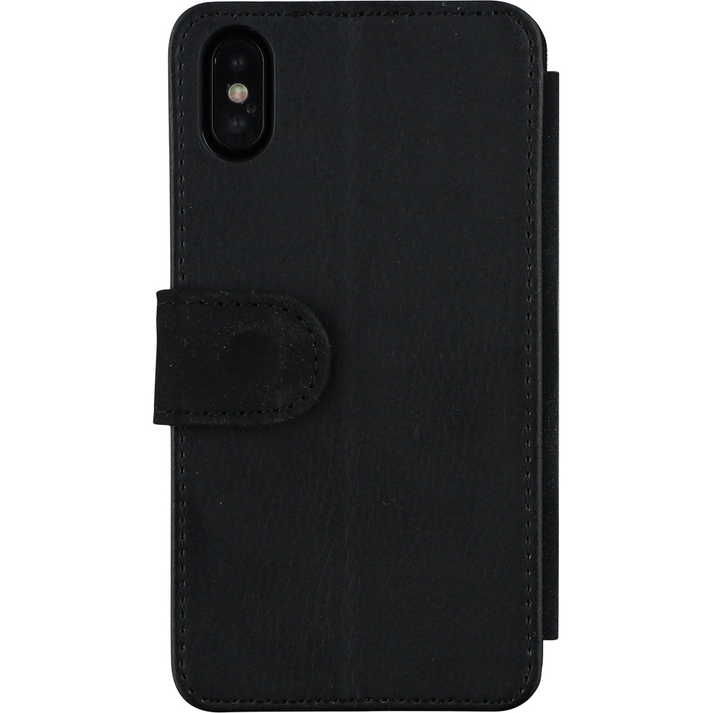Coque iPhone X / Xs - Wallet noir Astro balançoire