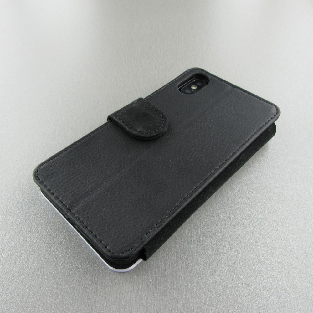 Coque iPhone X / Xs - Wallet noir Edel- Weiss