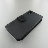 Coque iPhone X / Xs - Wallet noir Bonne humeur matin