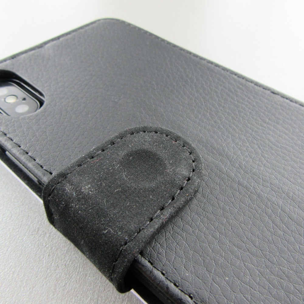 Coque iPhone X / Xs - Wallet noir Turtle Underwater