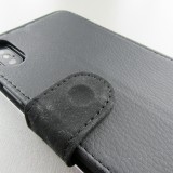 Coque iPhone X / Xs - Wallet noir Valentine 2022 Rose