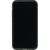 Coque iPhone XR - Hybrid Armor noir Papillon - Bleu