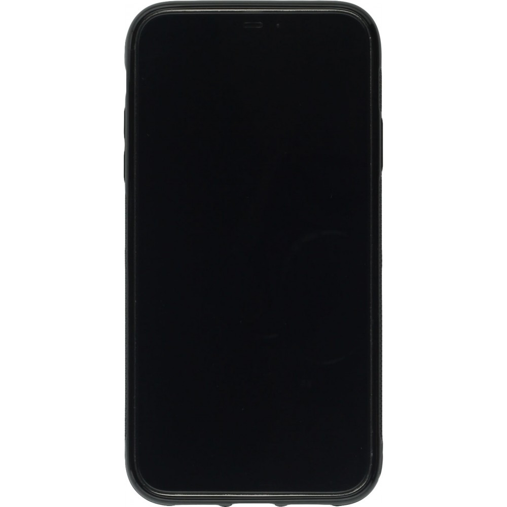 Hülle iPhone XR - Silikon schwarz Space Vect- Or