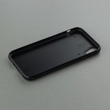 Coque iPhone XR - Silicone rigide noir Turtles lines on black