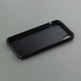 Coque iPhone XR - Silicone rigide noir Space Vect- Or