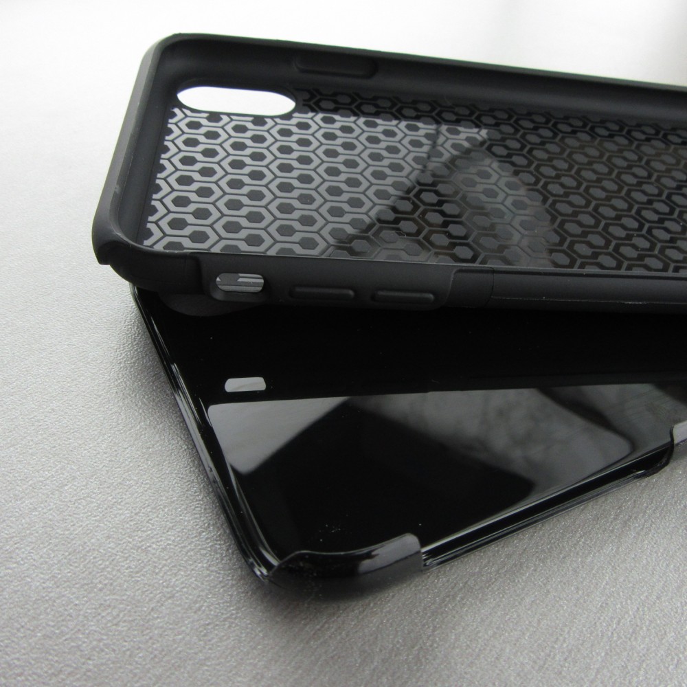 Coque iPhone Xs Max - Hybrid Armor noir Le truc globalement bats les couilles