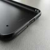 Coque iPhone Xs Max - Silicone rigide noir Marble Black 01