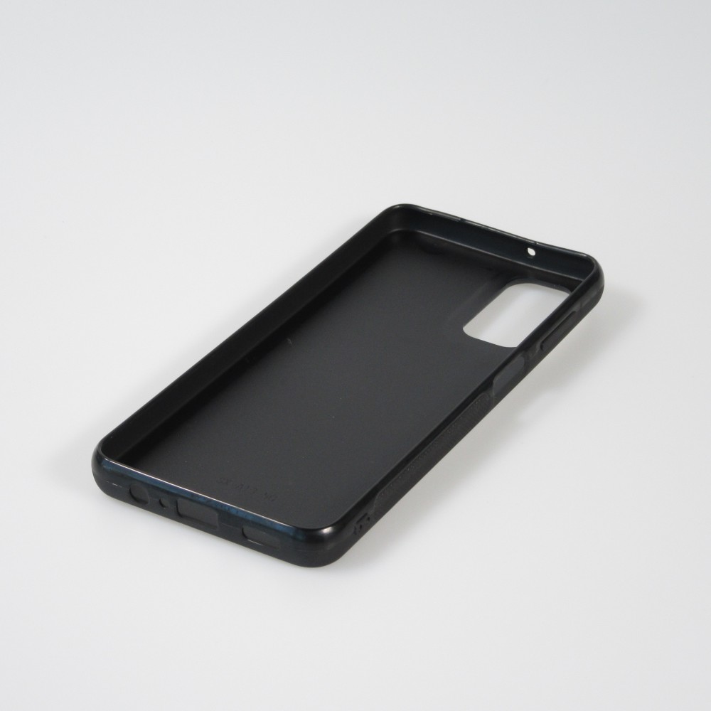 Coque Samsung Galaxy A13 - Silicone rigide noir Marble 01