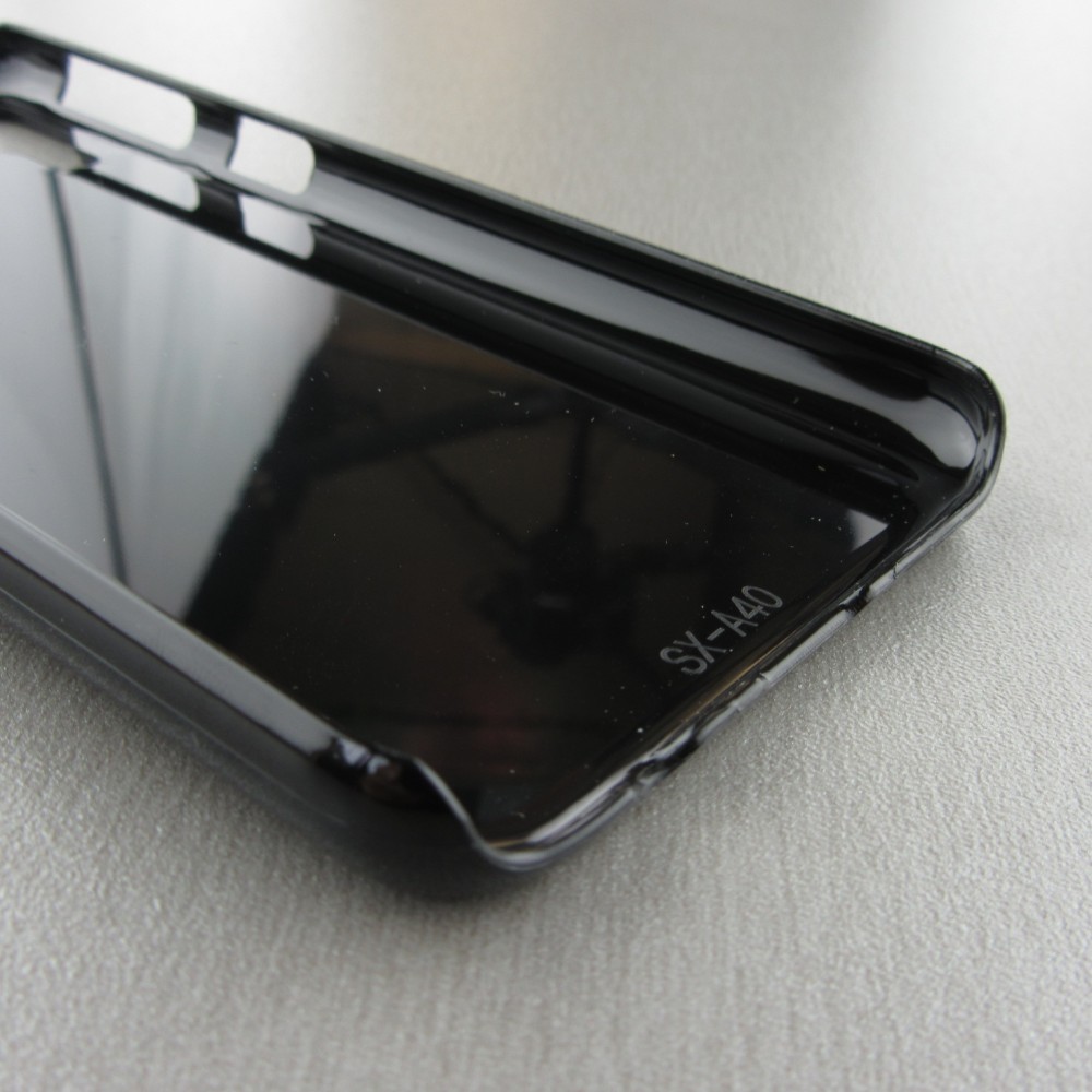Hülle Samsung Galaxy A40 - Grey Gold Marble