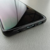Coque Samsung Galaxy S10 - Silicone rigide noir Abstract bubule lines