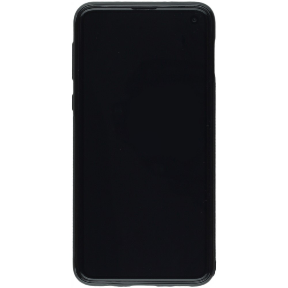 Coque Samsung Galaxy S10e - Silicone rigide noir Turtles lines on black