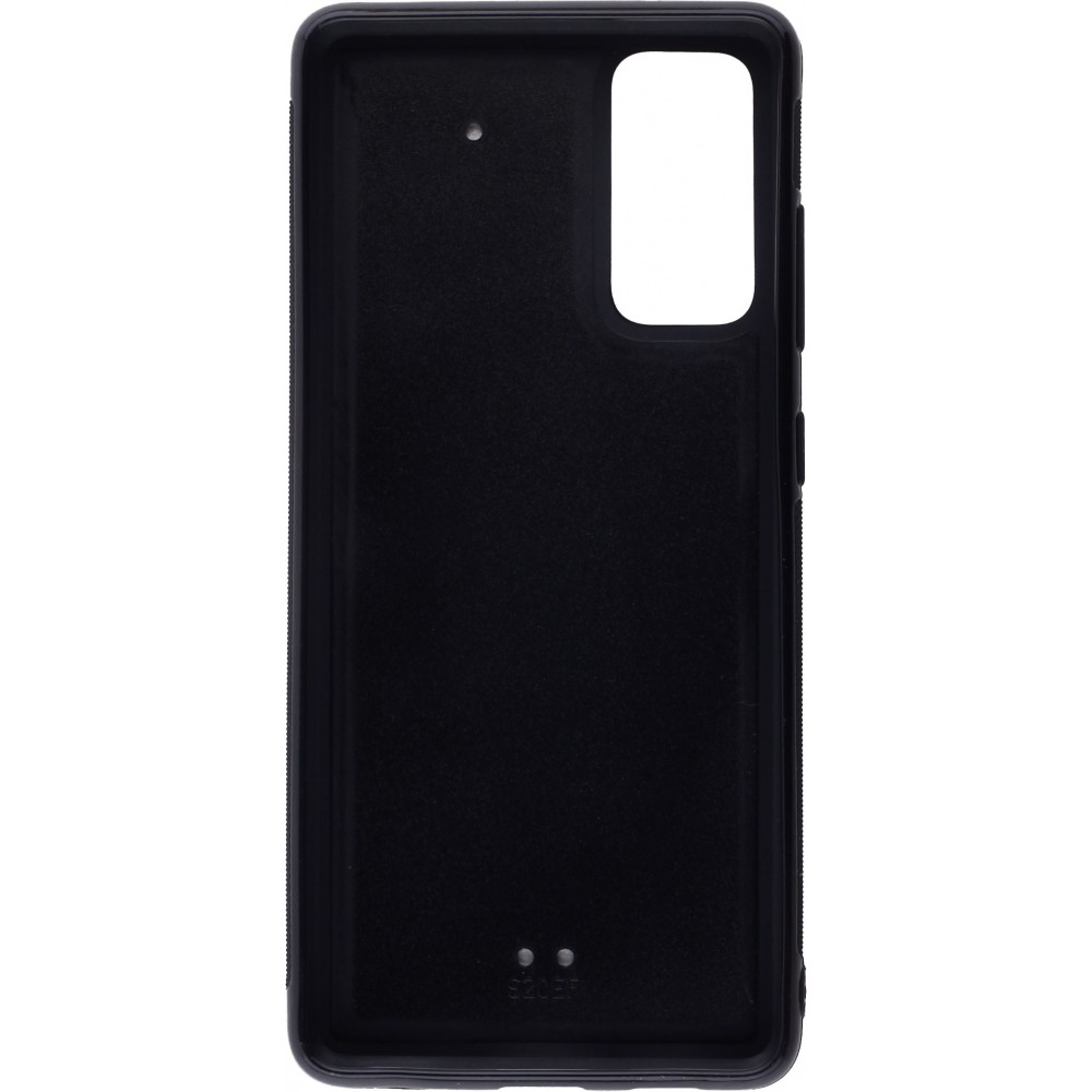 Coque Samsung Galaxy S20 FE - Silicone rigide noir Carbon Basic