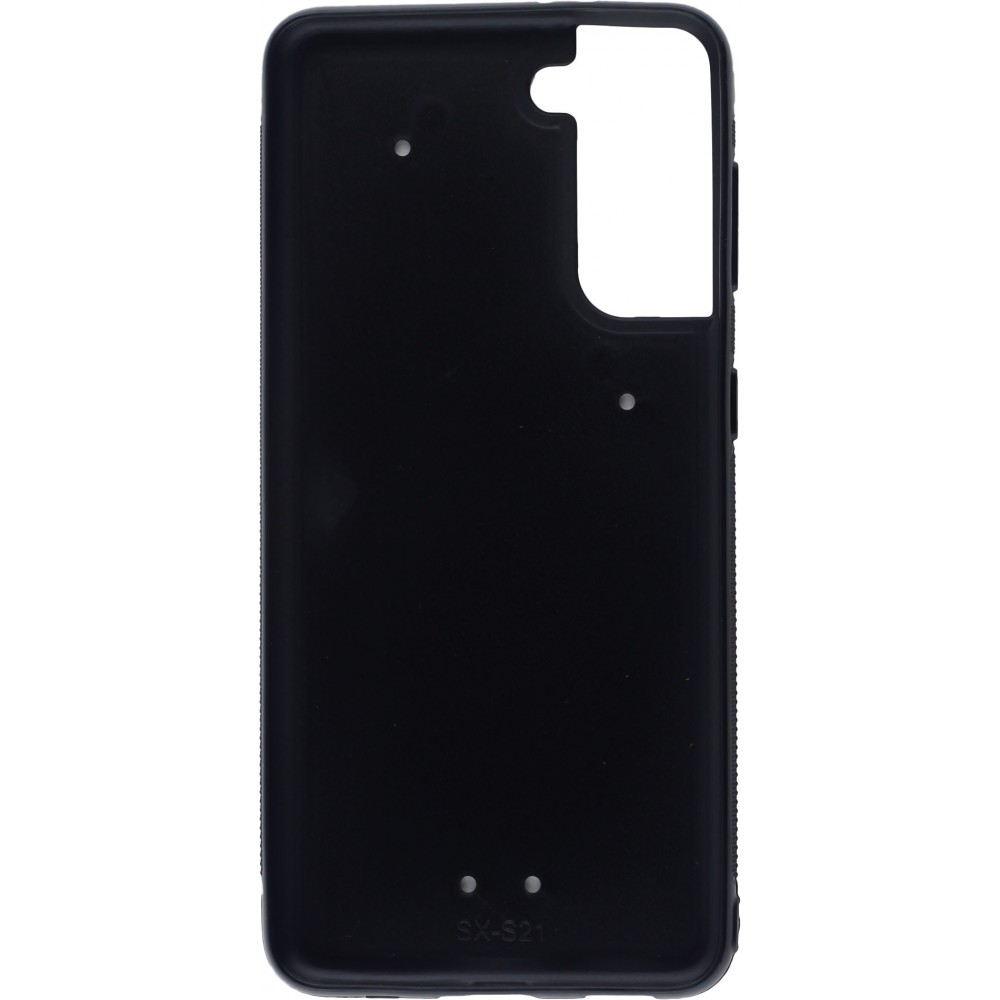 Coque Samsung Galaxy S21 5G - Silicone rigide noir Tout travail mérite sa bière