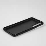 Coque Samsung Galaxy S21 FE 5G - Silicone rigide noir Funny cat on black