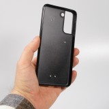 Coque Samsung Galaxy S21 FE 5G - Silicone rigide noir Vase black